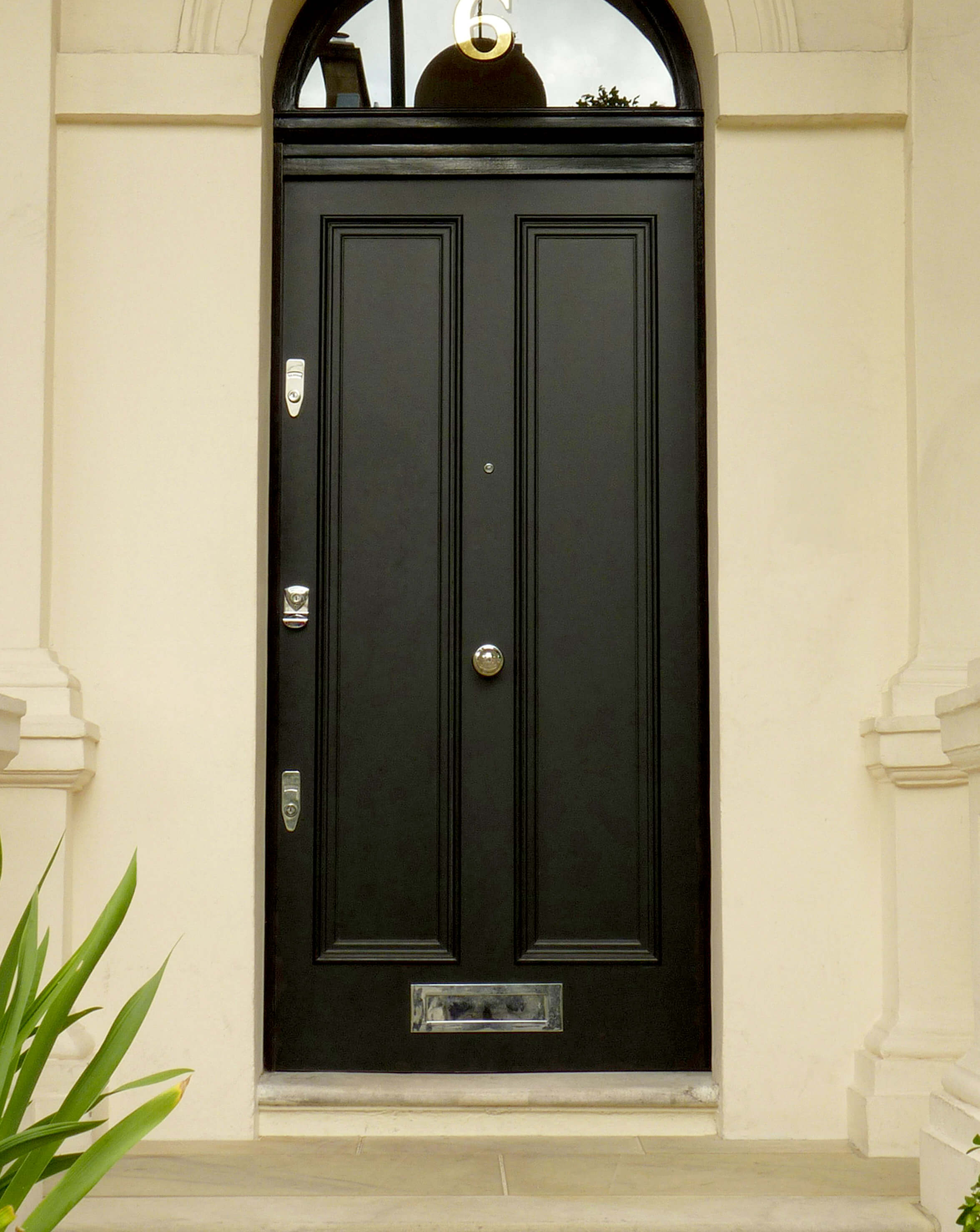 Black Regency Style Door London Door Company