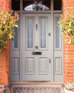 Grey Victorian Front Door - London Door Company