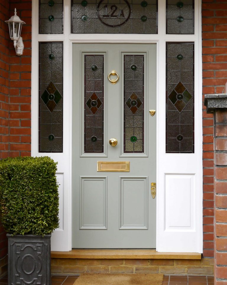 Victorian Front Door with Stained Glass London Door Company