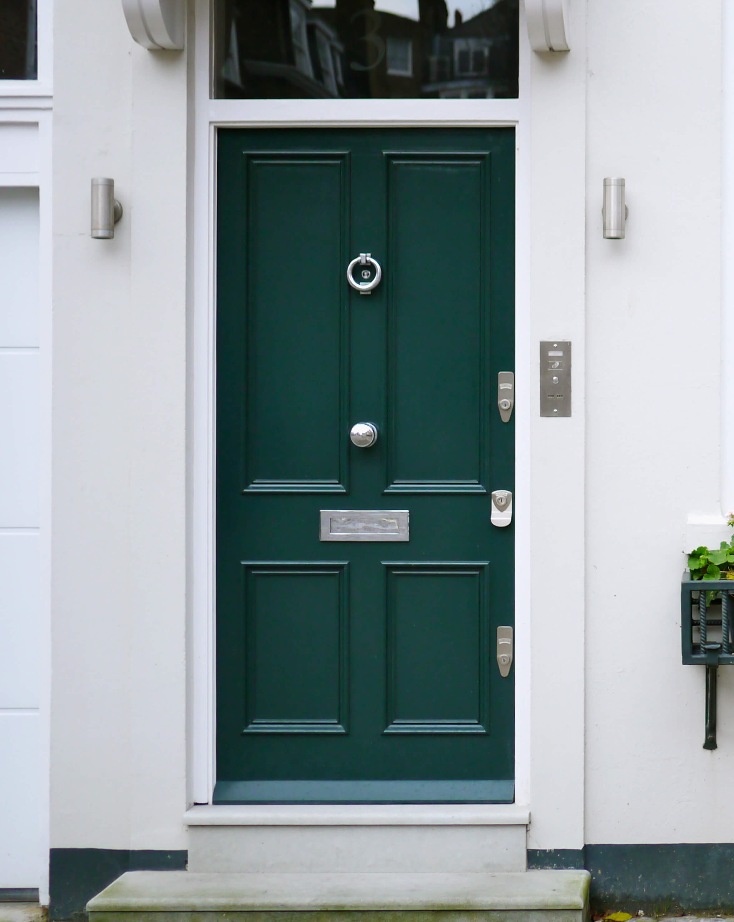 Traditional Green Victorian Door - London Door Company